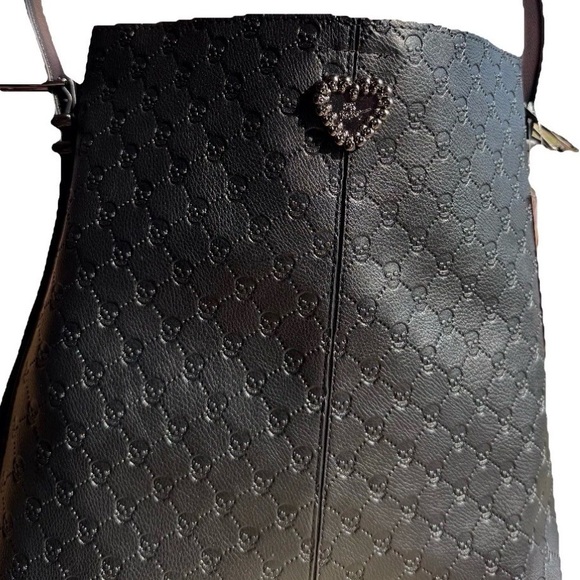 Betsey Johnson Handbags - NWT RARE!!!Betsey Johnson Skull Embossed Millie Hobo bag